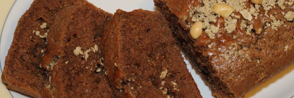 Шоколадный манник с халвой