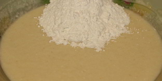 шоколадный манник с халвой