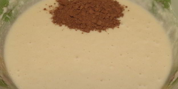 шоколадный манник с халвой