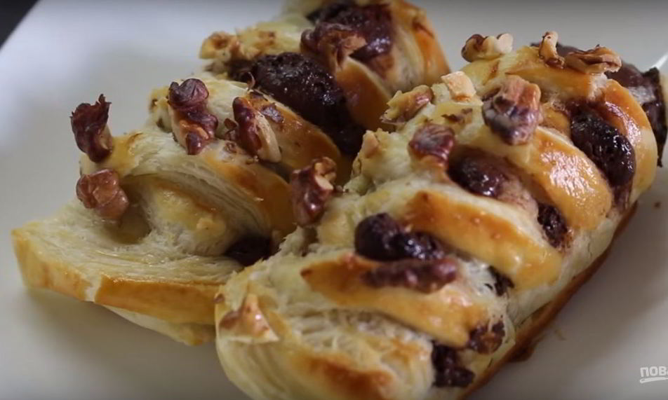 Рецепт очень простых шоколадных слоек