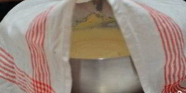 дрожжевые оладьи с яблоками