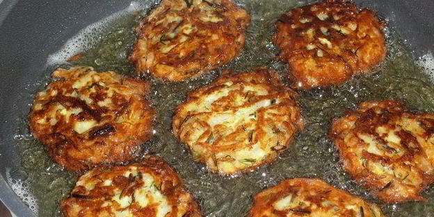 кабачково-рисовые оладьи