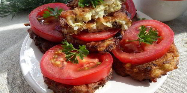 кабачково-рисовые оладьи