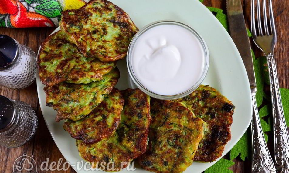 Рецепт кабачковых оладий с сыром