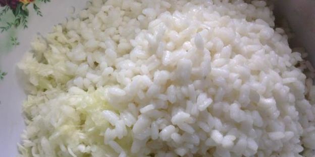 капустно-рисовые оладьи к завтраку