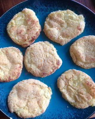 Картофельные оладьи с творогом