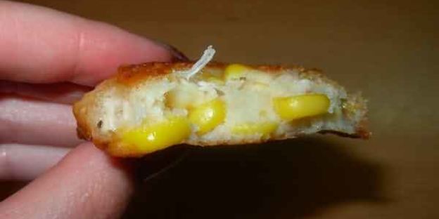 кукурузные оладьи с курицей