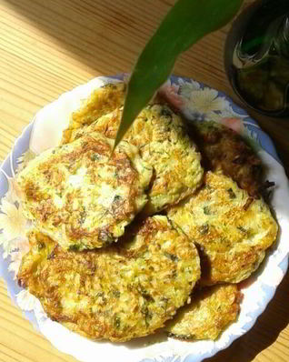 Легкие кабачковые оладьи
