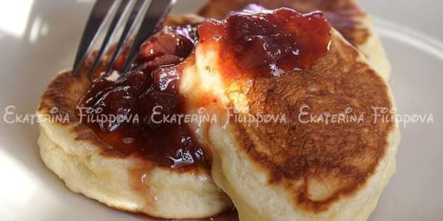 лимонные дрожжевые оладьи