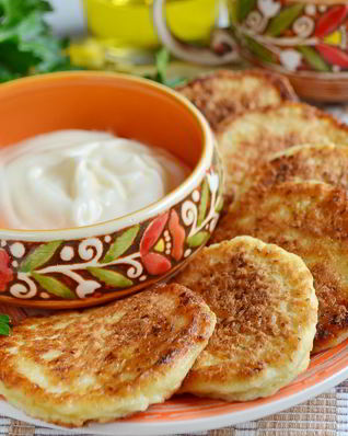 Луковые оладушки