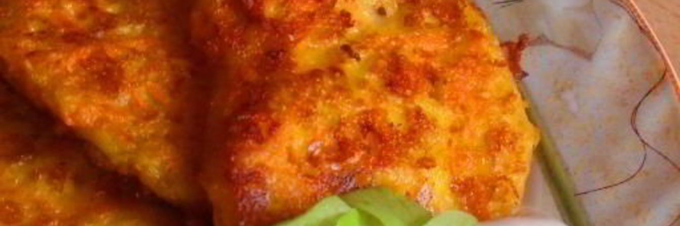 Морковно-сырные оладьи