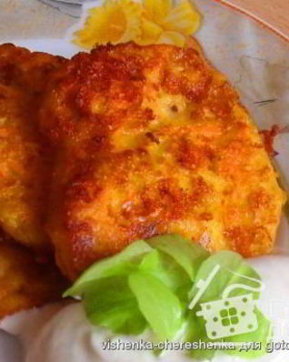 Морковно-сырные оладьи