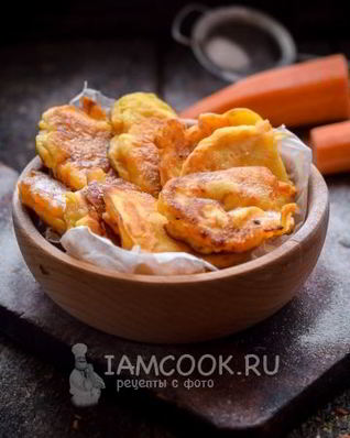 Морковные оладьи с рисовой мукой