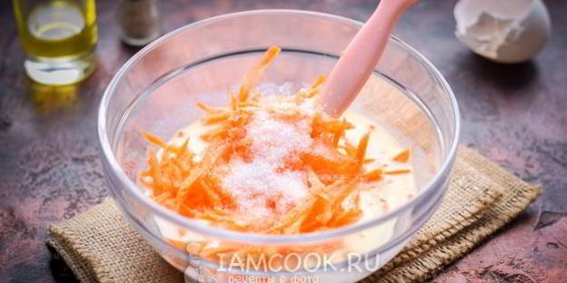 морковные оладьи с рисовой мукой