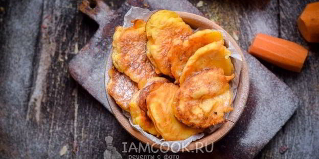 морковные оладьи с рисовой мукой