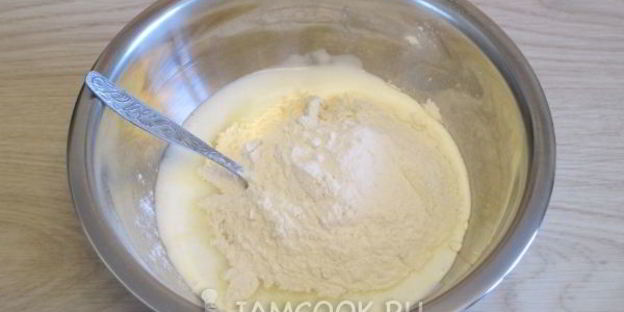 оладьи без яиц с ягодами