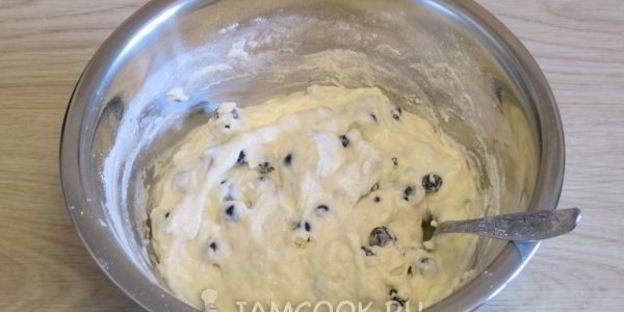 оладьи без яиц с ягодами