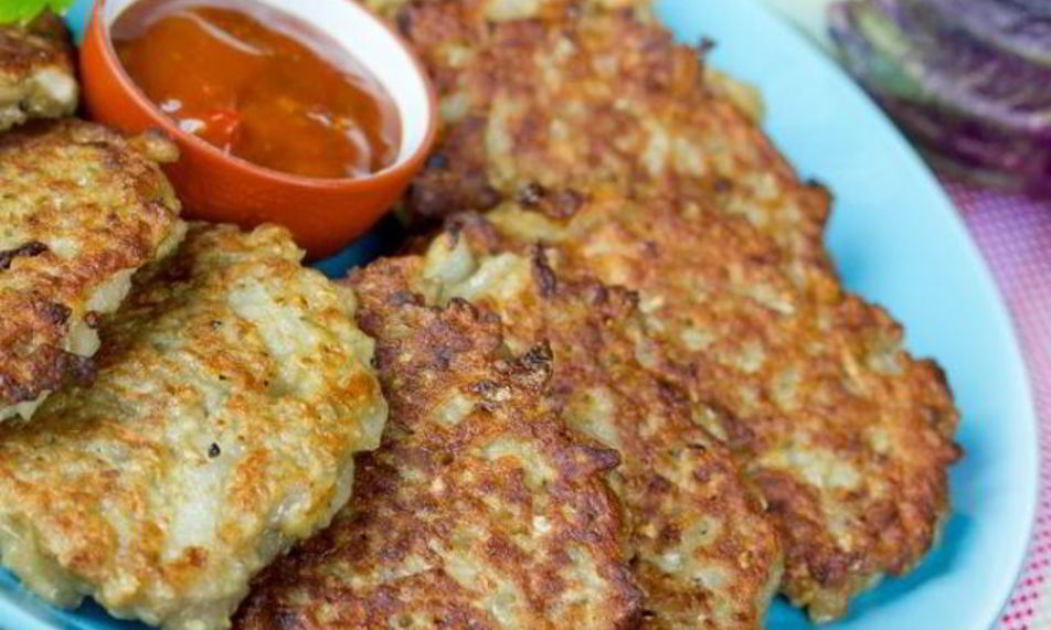 Рецепт оладий из кабачков с фаршем