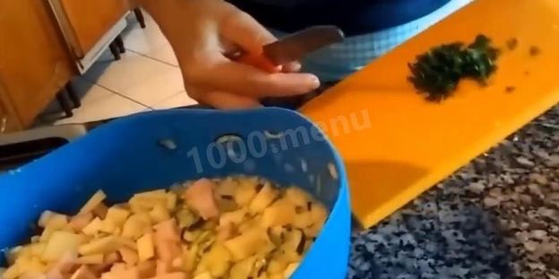 оладьи из кабачков с сыром и ветчиной