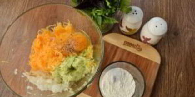 оладьи из кабачков с тыквой в духовке