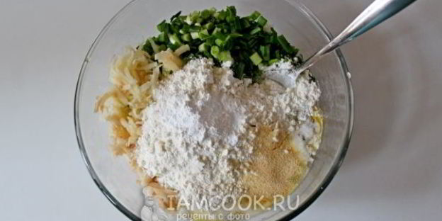 оладьи из цветной капусты и картофеля