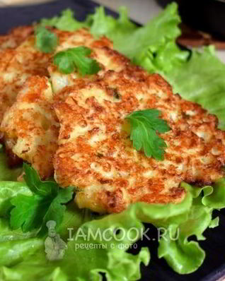 Оладьи из цветной капусты с сыром