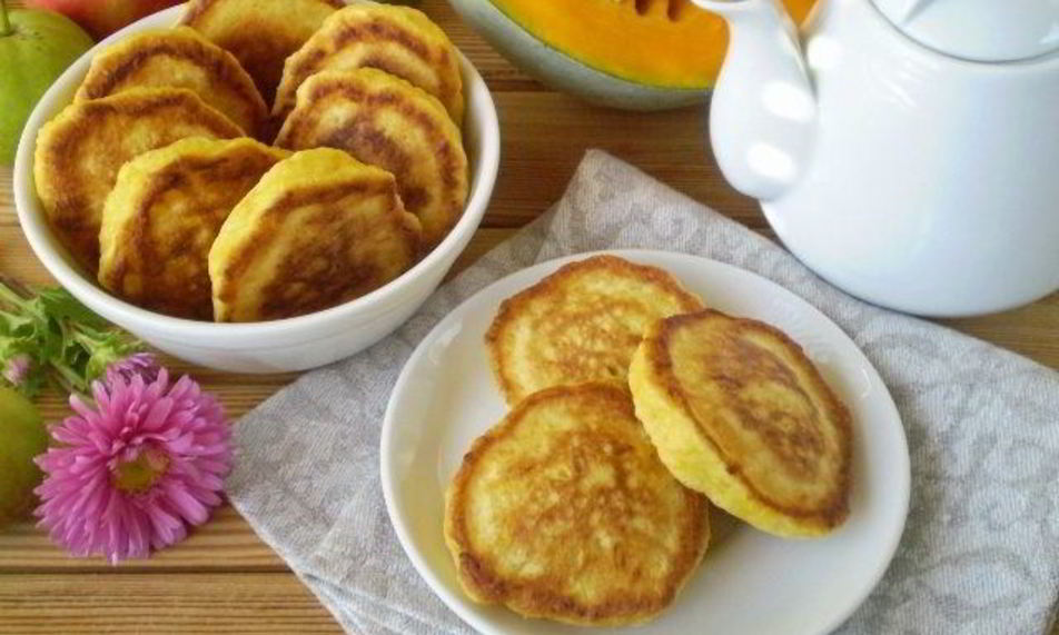 Рецепт оладий из тыквы на кефире