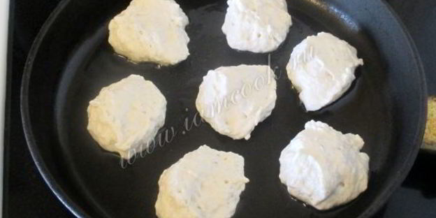 оладьи с кабачками кружками