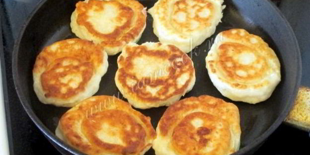 оладьи с кабачками кружками