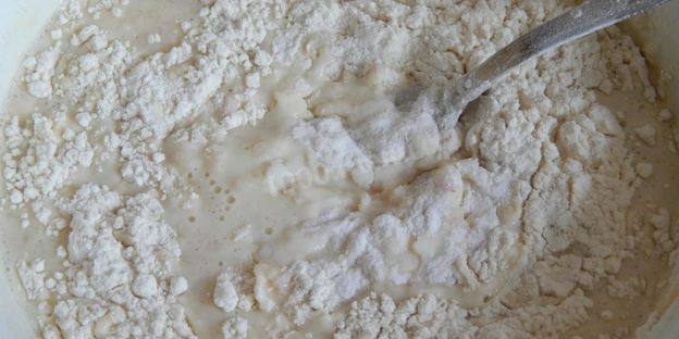 оладьи с яблоками на кефире