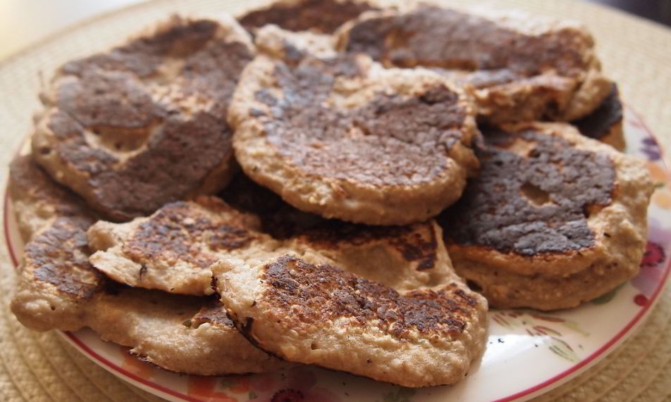 Рецепт овсяных оладий с бананом