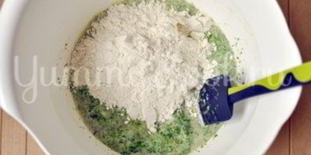 шпинатные оладьи