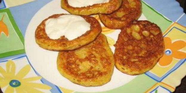 творожно-тыквенные оладьи