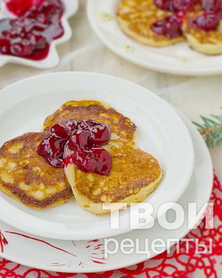 Творожные оладьи