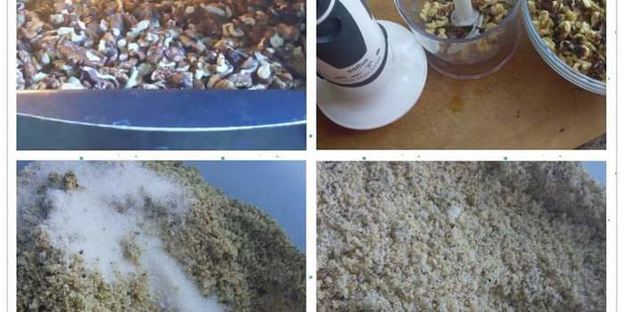 пахлава с грецкими орехами и медом