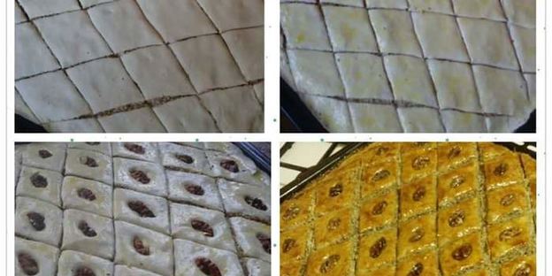 пахлава с грецкими орехами и медом