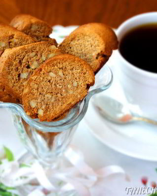 Бискотти пряное, медовое, с орехами