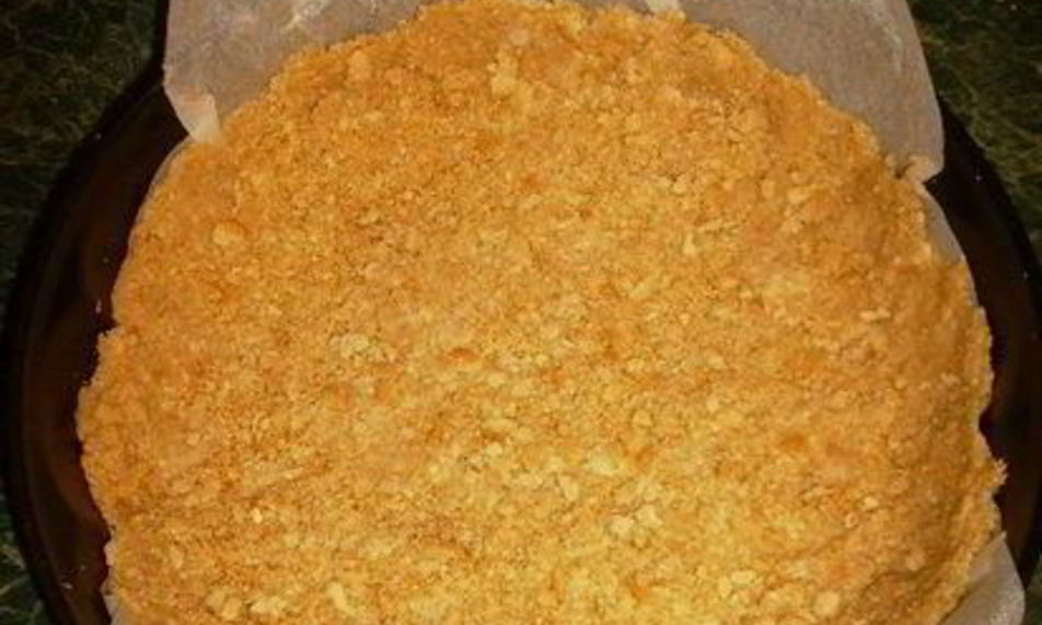 Рецепт коржа из печенья без выпечки