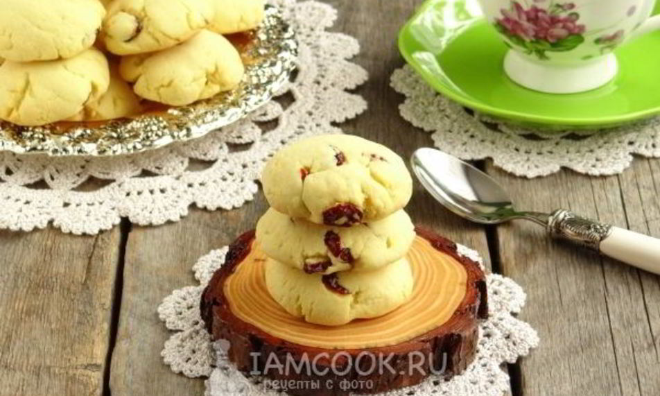 Рецепт кукурузного печенья с вяленой клюквой