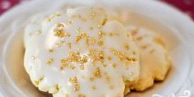 масляное печенье с глазурью