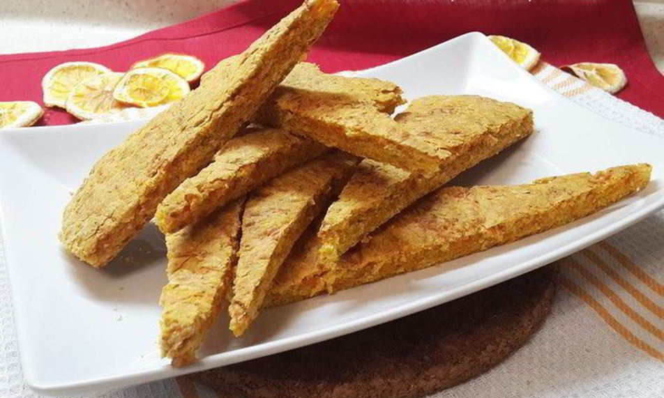 Рецепт морковна-овсяного постного печенье с имбирем