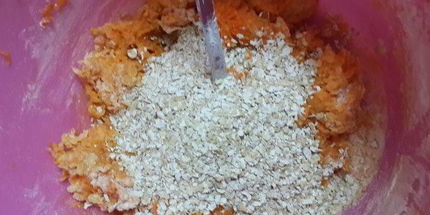 морковно-овсяное постное печенье с имбирем