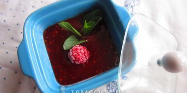 печенье белковое с малиновым соусом