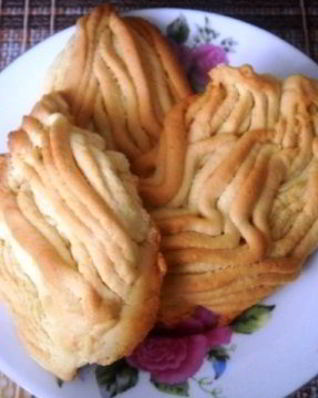 Печенье через мясорубку со сметаной