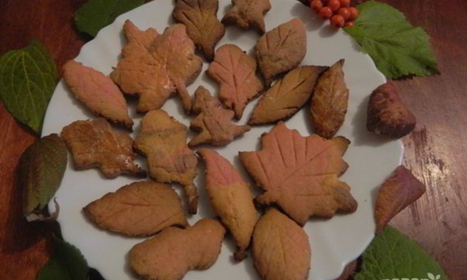 Рецепт печенья осенние листья