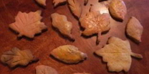 печенье осенние листья