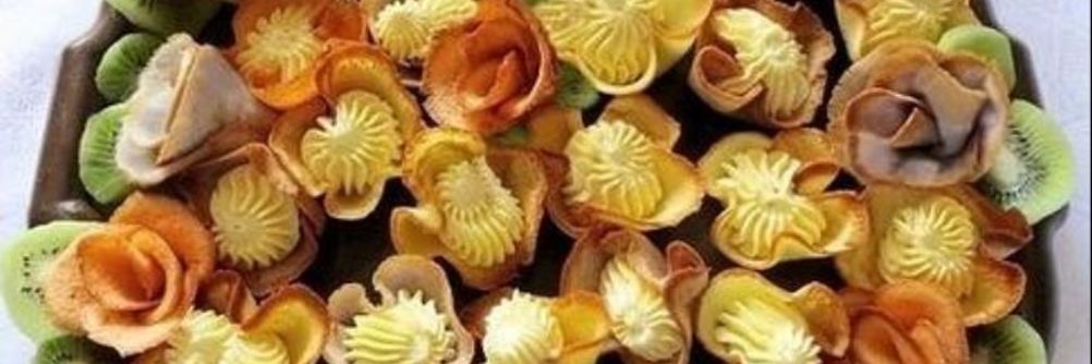 Печенье Розочки с кремом