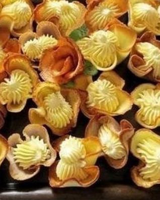 Печенье Розочки с кремом