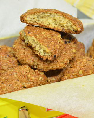 Печенье с геркулесом и фундуком