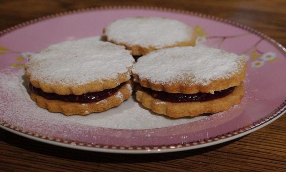 Рецепт печенья с малиновым джемом